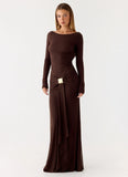 Dray Maxi Dress Chocolate