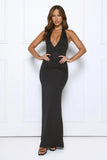 Always That Girl Halter Maxi Dress Black