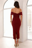 Need A Reason Midi Dress Maroon