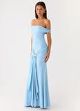 Vee Bardot Maxi Dress Blue