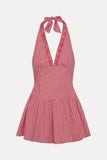 Scout Halter Cotton Mini Dress Picnic Basket