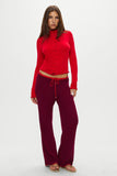 Leo Knit Button Up Cardigan Ember