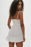Paris Cotton Babydoll Dress Daisy White