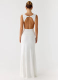 Cherry Sky Maxi Dress White