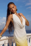 JASMINA MAXI DRESS TROPICAL OMBRE