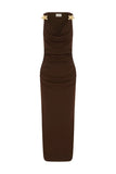 BALIN MIDI DRESS ESPRESSO