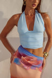 ALEXIS HALTER CUT OUT MAXI DRESS NADIA PINK OMBRE