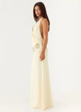 Sandrine Beaded Maxi Dress Yellow