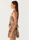 Rhodanthe Drop Waist Mini Dress Desert Blur