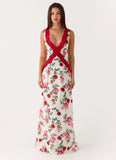 Aoifie Maxi Dress Ivory Bloom