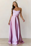 Soaked In Beauty Satin Maxi Dress Rose