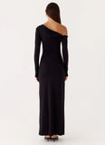 Jordana Twist Maxi Dress Black