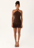 Elektra Mini Dress Chocolate