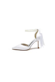 Pointed Toe Party Shoes with Ribbon Tie