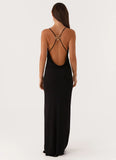 Game Player Maxi Dress Black