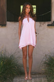 FREYA FLOWY HALTER MINI DRESS PETAL
