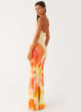 Iroha Strapless Maxi Dress Mimosa Blossom