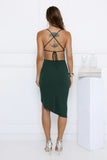 Regale Her Midi Dress Royal Green