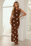 Viral Mode Maxi Dress Brown