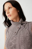Storm Cable Cloud Knit Mini Dress Dark Pearl