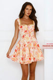 Sunflare Mini Dress Orange