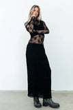 Marcus Chiffon Maxi Skirt in Black