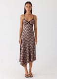 Amelia Midi Dress Chocolate