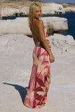 KAELI TIE FRONT HALTER MAXI DRESS KAELI BERRY