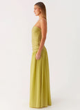 Dreamer Maxi Dress Lime Zest