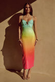 BENITO MIDI DRESS MULTI