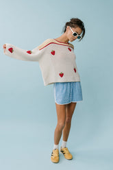 Halle Embroidered Sweater