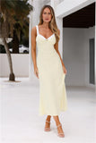 Caprice Midi Dress Yellow