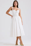 white broderie anglais cotton midi dress