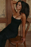 black hand beaded embellished maxi dress limited edition