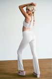 Zippy High Waist Flare Legging Icy Gray