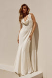 GABRIELLA COWL MAXI DRESS IVORY