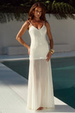 TULIA LOW BACK MAXI DRESS CREAM