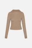 Hazel Knit Hoodie Pink Ornaments