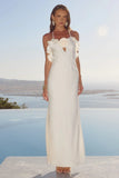 AVALEE FRILL TRIM MAXI DRESS IVORY