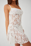 Carlotta Lace Mini Dress White