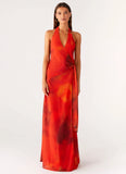 So Chic Maxi Dress Scarlet Blur