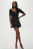 Sweet Dreams Cotton Mini Dress Black