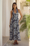 HENRIETTA MIDI DRESS PIRAH NAVY