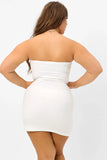 Palmer Terry Strapless Tube Dress White