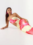 In The Rhythm Maxi Dress Yellow Floral Spritz