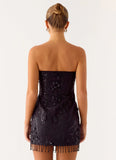 Wear My Kiss Mini Dress Black