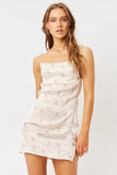 Margrette Silk Dress Sweet Rose