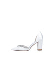 Fuchsia High Heels with Sparkling Crystal Embellishments