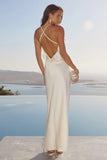 AVALEE FRILL TRIM MAXI DRESS IVORY