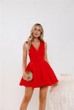 Charming Girl Mini Dress Red